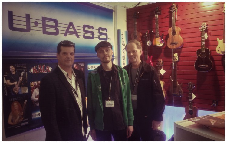 Mike Upton, me and Rick Carlson at the UBass booth!